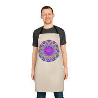 Mandala Art Apron - Purple & Yellow All Over Prints - Blululi
