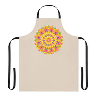 Mandala Art Apron - Rainbow & Floral All Over Prints - Blululi
