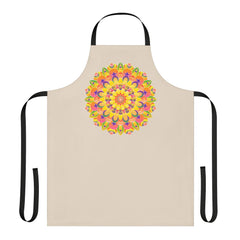 Mandala Art Apron - Rainbow & Floral All Over Prints - Blululi
