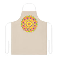 Mandala Art Apron - Rainbow & Floral All Over Prints - Blululi