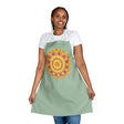 Mandala Art Apron - Rainbow Sage Green All Over Prints - Blululi