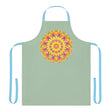 Mandala Art Apron - Rainbow Sage Green All Over Prints - Blululi