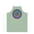Mandala Art Apron - Sage Green All Over Prints - Blululi