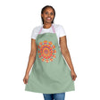 Mandala Art Apron - Sage Green All Over Prints - Blululi
