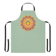 Mandala Art Apron - Sage Green All Over Prints - Blululi