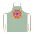 Mandala Art Apron - Sage Green All Over Prints - Blululi