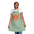 Mandala Art Apron - Sage Green All Over Prints - Blululi