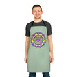 Mandala Art Apron - Sage Green All Over Prints - Blululi