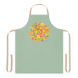 Mandala Art Apron - Sage Green All Over Prints - Blululi