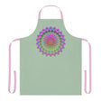 Mandala Art Apron - Sage Green All Over Prints - Blululi