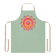 Mandala Art Apron - Sage Green All Over Prints - Blululi