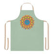 Mandala Art Apron - Sage Green All Over Prints - Blululi