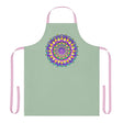 Mandala Art Apron - Sage Green All Over Prints - Blululi