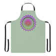 Mandala Art Apron - Sage Green All Over Prints - Blululi