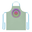 Mandala Art Apron - Sage Green All Over Prints - Blululi