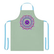 Mandala Art Apron - Sage Green All Over Prints - Blululi