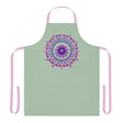 Mandala Art Apron - Sage Green All Over Prints - Blululi