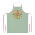 Mandala Art Apron - Sage Green All Over Prints - Blululi