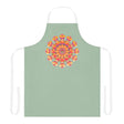 Mandala Art Apron - Sage Green All Over Prints - Blululi