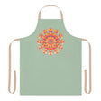 Mandala Art Apron - Sage Green All Over Prints - Blululi