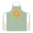 Mandala Art Apron - Sage Green All Over Prints - Blululi