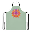 Mandala Art Apron - Sage Green All Over Prints - Blululi