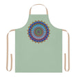 Mandala Art Apron - Sage Green All Over Prints - Blululi