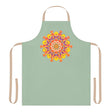 Mandala Art Apron - Sage Green - Colorful Kitchen Decor All Over Prints - Blululi