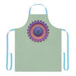 Mandala Art Apron - Sage Green, Hand - Drawn All Over Prints - Blululi