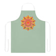 Mandala Art Apron - Sage Green - Kitchen Decor All Over Prints - Blululi