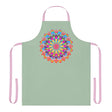 Mandala Art Apron - Sage Green - Kitchen Decor All Over Prints - Blululi