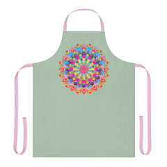 Mandala Art Apron - Sage Green - Kitchen Decor All Over Prints - Blululi