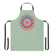 Mandala Art Apron - Sage Green - Kitchen Decor All Over Prints - Blululi