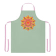 Mandala Art Apron - Sage Green - Kitchen Decor All Over Prints - Blululi