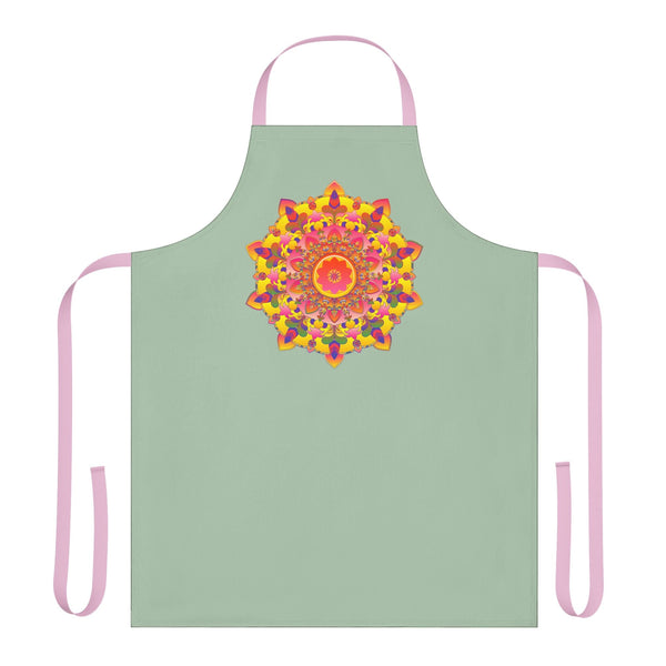 Mandala Art Apron - Sage Green - Kitchen Decor All Over Prints - Blululi