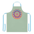 Mandala Art Apron - Sage Green - Kitchen Decor All Over Prints - Blululi