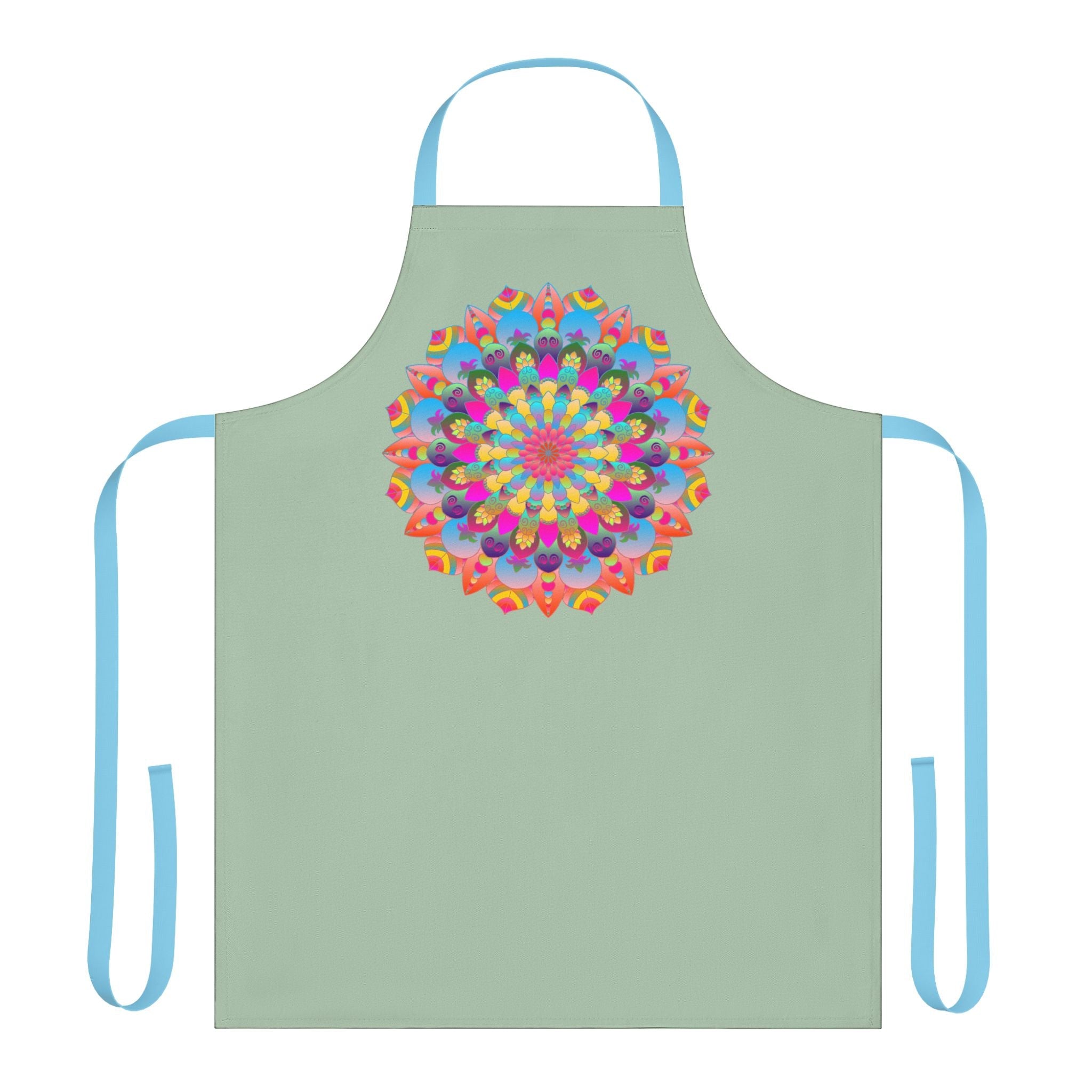 Mandala Art Apron - Sage Green - Kitchen Decor All Over Prints - Blululi