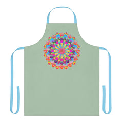Mandala Art Apron - Sage Green - Kitchen Decor All Over Prints - Blululi