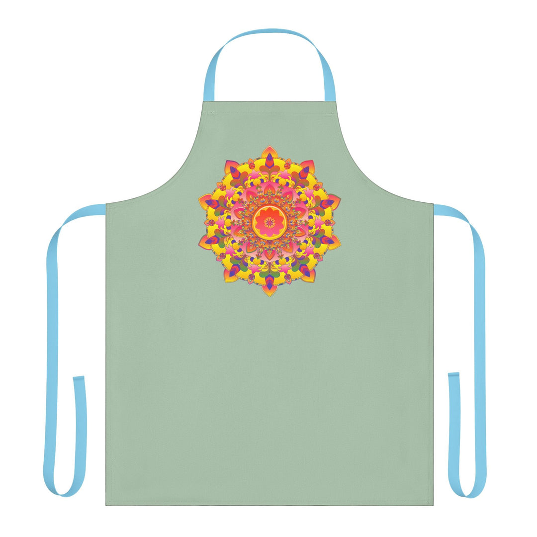 Mandala Art Apron - Sage Green - Kitchen Decor All Over Prints - Blululi