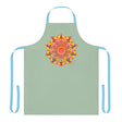 Mandala Art Apron - Sage Green - Kitchen Decor All Over Prints - Blululi