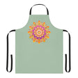 Mandala Art Apron - Sage Green - Kitchen Decor All Over Prints - Blululi