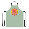 Mandala Art Apron - Sage Green - Kitchen Decor All Over Prints - Blululi