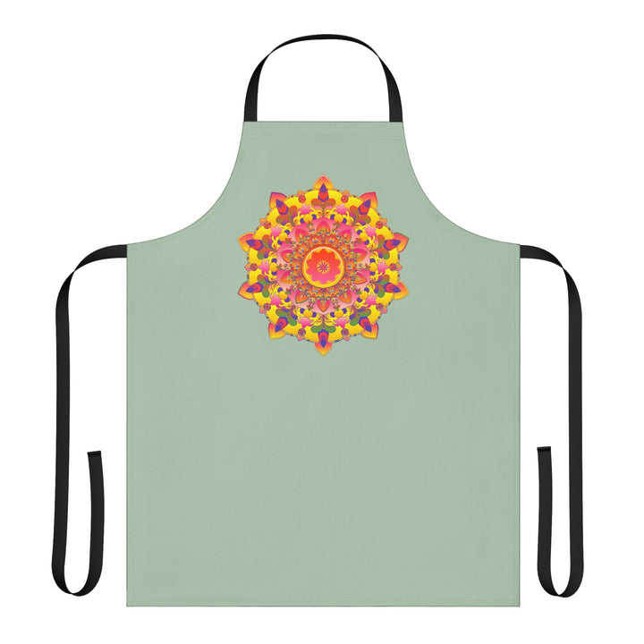 Mandala Art Apron - Sage Green - Kitchen Decor All Over Prints - Blululi