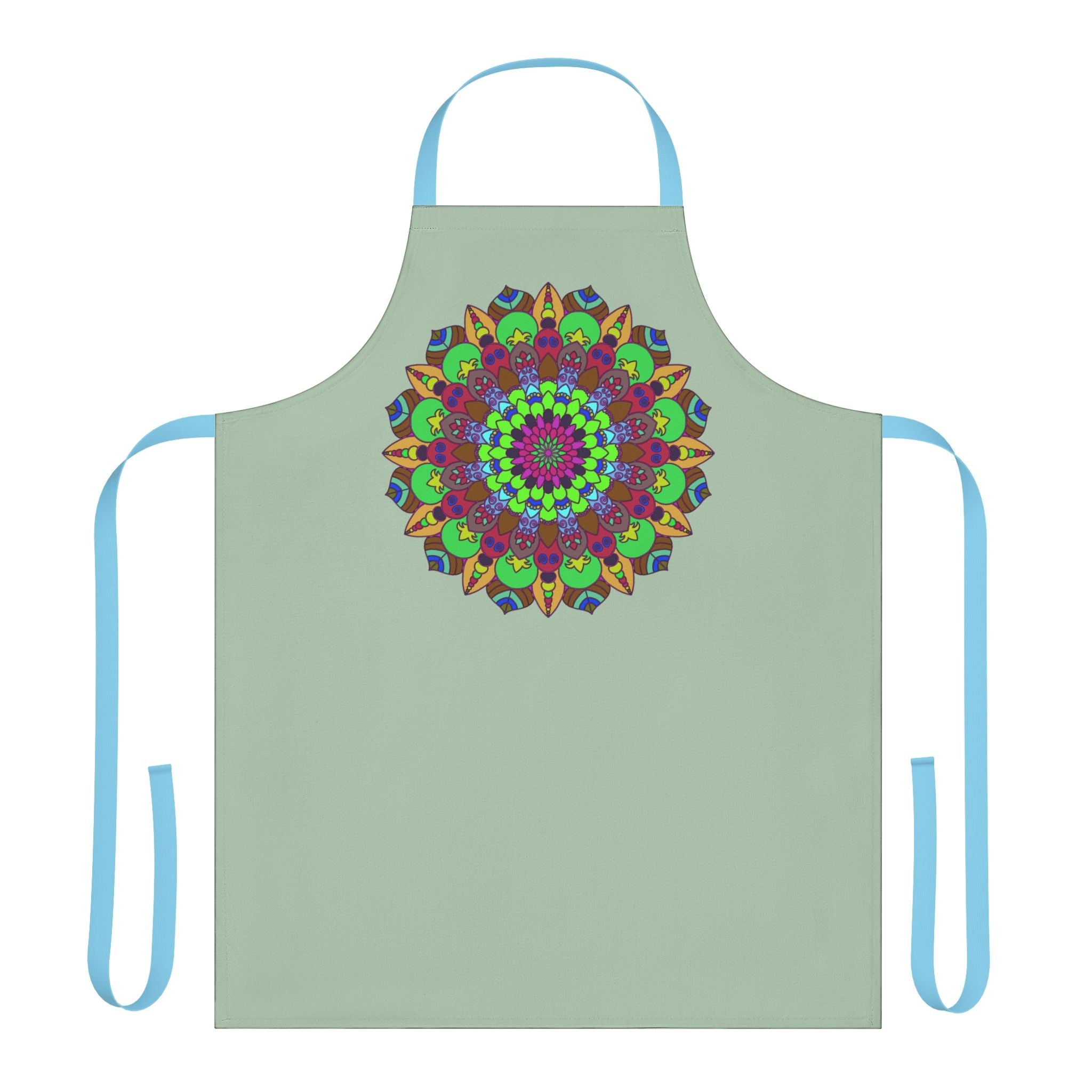 Mandala Art Apron - Sage Green - Kitchen Decor All Over Prints - Blululi