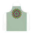 Mandala Art Apron - Sage Green - Kitchen Decor All Over Prints - Blululi