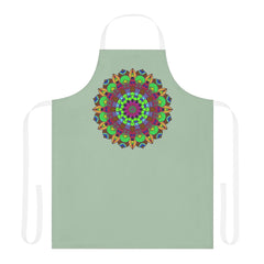 Mandala Art Apron - Sage Green - Kitchen Decor All Over Prints - Blululi