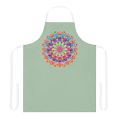 Mandala Art Apron - Sage Green - Kitchen Decor All Over Prints - Blululi