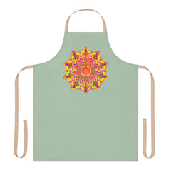 Mandala Art Apron - Sage Green - Kitchen Decor All Over Prints - Blululi