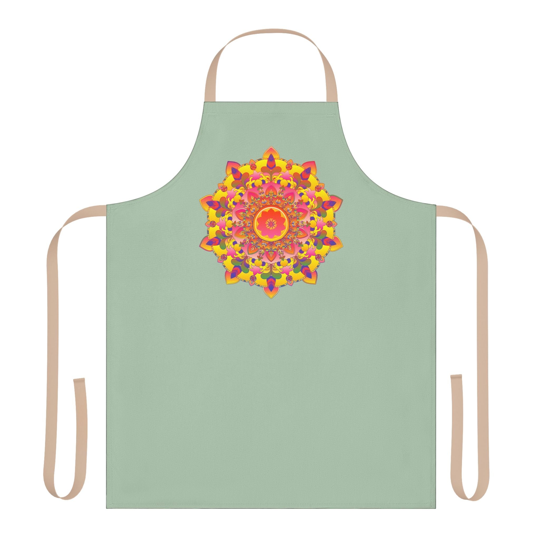 Mandala Art Apron - Sage Green - Kitchen Decor All Over Prints - Blululi