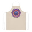 Mandala Art Apron - Vibrant Colors, Beige All Over Prints - Blululi